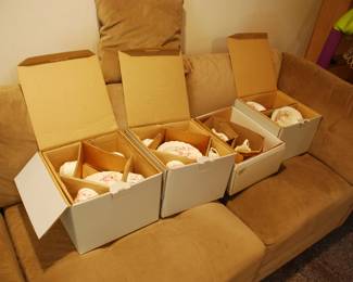 Set of China still in the boxes