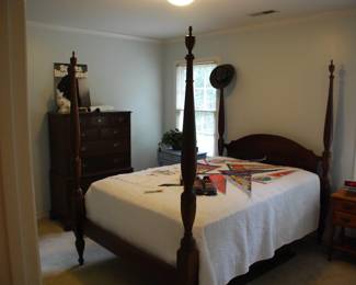 Poster Bed, I believe it is CRAFTIQUE, with a canopy frame