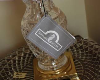 RJR Reynolds Employee Award Lamp--WATERFORD Crystal