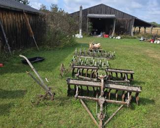 Group of cool vintage farm equipment