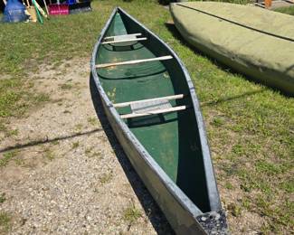 Fiber Glass Canoe, 16'. - One paddle included