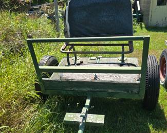 Vintage Green Horse Drawn Buggy, 5' wide