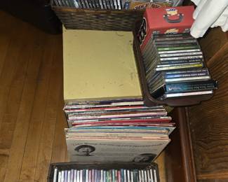 Vinyl LP's, cds,