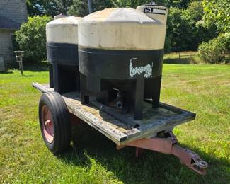 Two - 250 Gallon Water Tanks, sold separately from the 2 wheel wagon