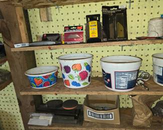 The smaller containers hold more sorted fasteners.