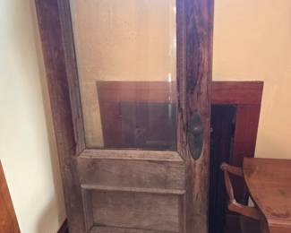 Old Door with Glass Insert.