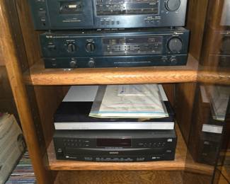 Nakamichi High Def Tuner TA-1A, Cassette Player CR1A and Magnavoc CD player in Oak Case