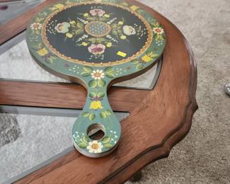 Bavarian Hand Painted Bread Board Wall Decor Vintage