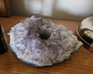 Large Amethyst Tea Light Holder