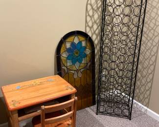 Window, and very nice kids desk and chair