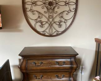 Wall art and cabinet