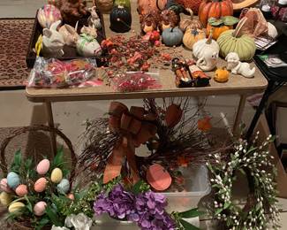 Easter and Halloween decorations