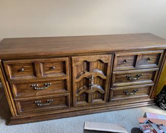 Solid wood dresser