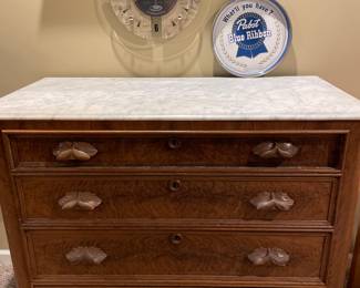 Great vintage dresser with marble top