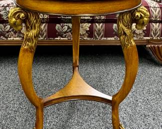 Side Table with Paw Feet