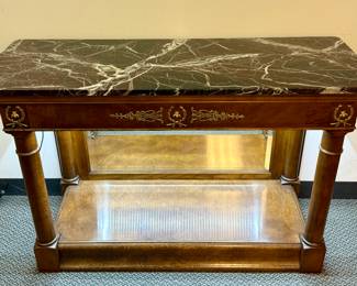 Lighted Marble Console Table