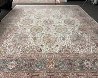 Area Rug (pink, cream, maroon)