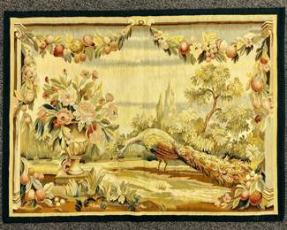 "Peacock" Needlepoint Tapestry