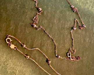 14K Gold Necklace & Bracelet