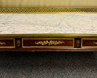 Marble Coffee Table with Ormolu Accents