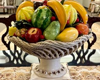 Derutta Pottery Fruit Compote (Italy)