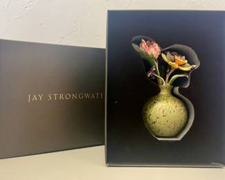 Item 37:  Jay Strongwater Selina Floral Object - 8":  $495