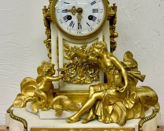 Imperial Marble Mantle Clock