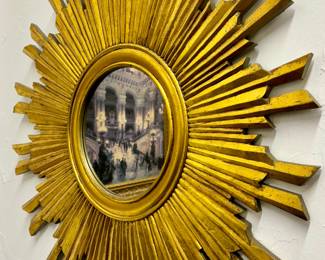 Gold Gilt Starburst Mirror