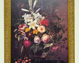 Floral Still Life, Oil on Canvas
