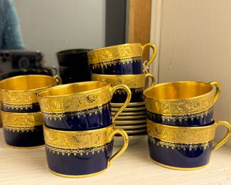 Limoges Cups & Saucers