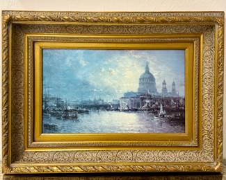 "Thames River" Oil on Canvas