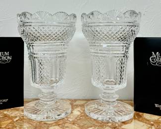 (2) Waterford Crystal Centrepiece Vases