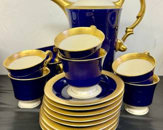 Aynsley "Georgian" Colbalt Tea Set