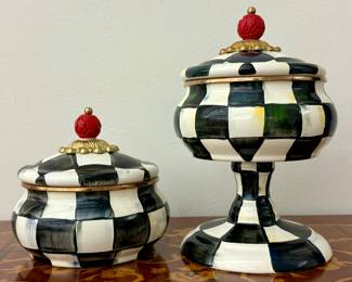 MacKenzie-Childs Courtly Check Canisters