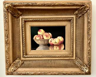 "Peaches" Oil on Canvas, Signed