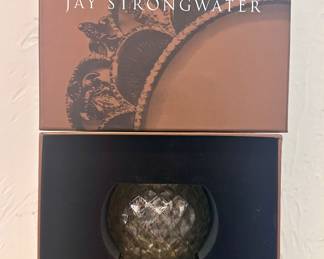 Item 39:  Jay Strongwater Bejeweled Tea Light - 4":  $95
