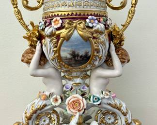 Dresden Porcelain Urn