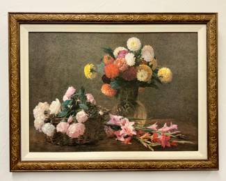 "Floral Bouquet" Oil on Board