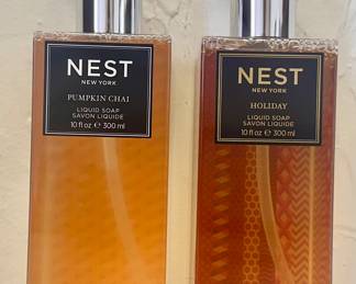 Item 21:  Set of 2 New Nest Liquid Soaps (Pumpkin Chai & Holiday):  $28
