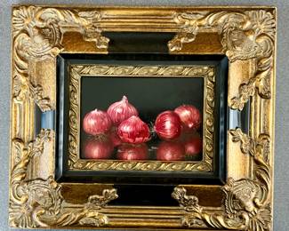 "Spanish Onions" Oil on Canvas, Signed