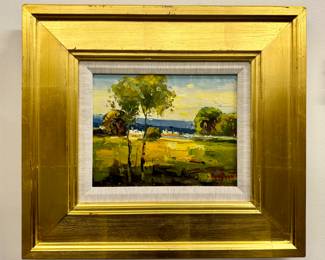 Landscape Oil on Canvas, Signed