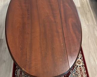 Drop leaf coffee table $150.00. 51.5”w 14.5”-32”d 17”t
