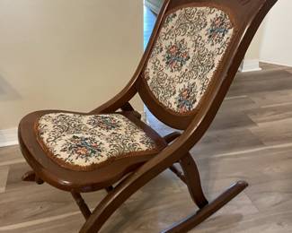 Folding rocker $90.00 18”w 29”d 32”t