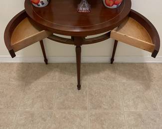 Entry table 2 drawers 31.5”w 15.75”d 28.5”t