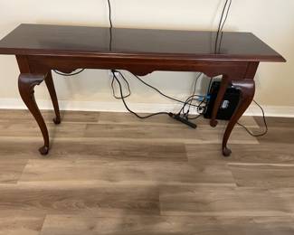 Sofa table $125.00. 54”w 16”d 27.5”t