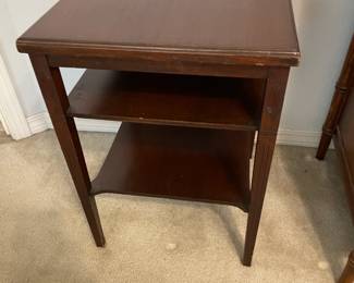 End table 3 tiers $65.00 18”x 18” x 25”t