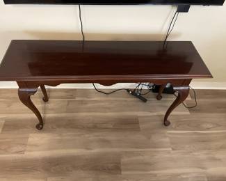 Sofa table $125.00. 54”w 16”d 27.5”t