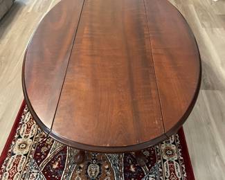 Drop leaf coffee table $150.00. 51.5”w 14.5”-32”d 17”t