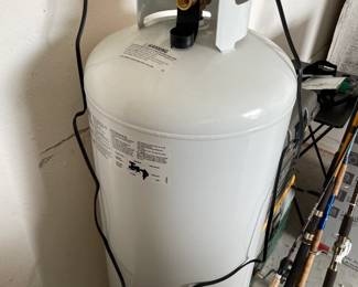 100 lb propane tank w gas. $150.00