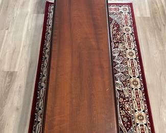 Drop leaf coffee table $150.00. 51.5”w 14.5”-32”d 17”t